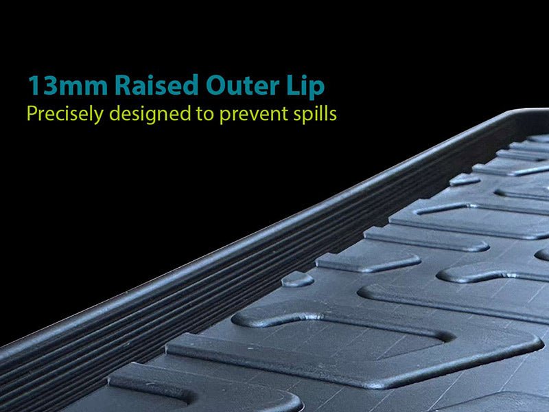 Rubber mat with protective edge